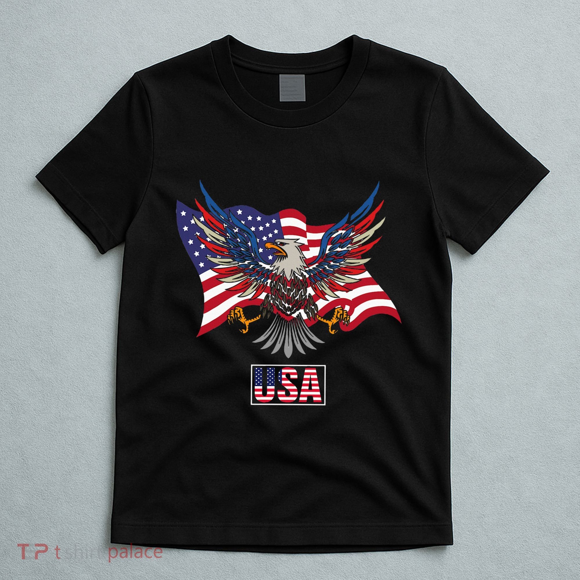 American Bald Eagle Usa Flag T-Shirt