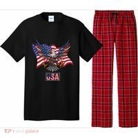 American Bald Eagle Usa Flag Pajama Set thumb 0