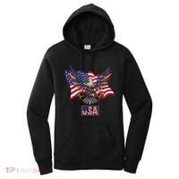 American Bald Eagle Usa Flag Women's Hoodie thumb 0