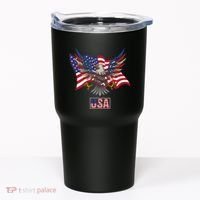 American Bald Eagle Usa Flag Tumbler thumb 0