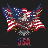 American Bald Eagle Usa Flag Tumbler thumb 3