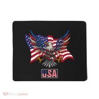 American Bald Eagle Usa Flag Mousepad thumb 0