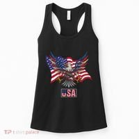 American Bald Eagle Usa Flag Women's Tank Top thumb 0