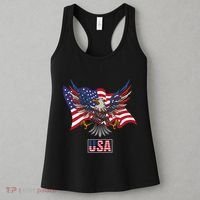 American Bald Eagle Usa Flag Women's Tank Top thumb 3