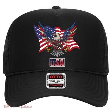 American Bald Eagle Usa Flag Hat