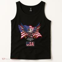 American Bald Eagle Usa Flag Tank Top thumb 2