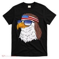 American Bald Eagle Mullet 4th Of July Funny USA Patriotic T-Shirt thumb 0