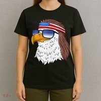 American Bald Eagle Mullet 4th Of July Funny USA Patriotic T-Shirt thumb 4