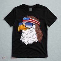 American Bald Eagle Mullet 4th Of July Funny USA Patriotic T-Shirt thumb 5