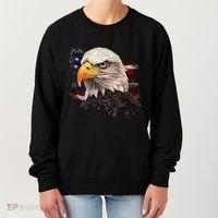American Bald Eagle American Flag Usa Bald Eagle Women's Sweatshirt thumb 0