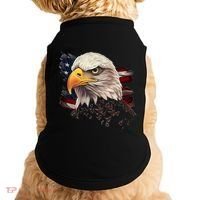 American Bald Eagle American Flag Usa Bald Eagle Doggie Tank thumb 0