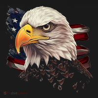 American Bald Eagle American Flag Usa Bald Eagle Doggie Tank thumb 4