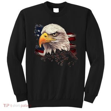 American Bald Eagle American Flag Usa Bald Eagle Sweatshirt