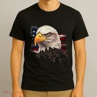 American Bald Eagle American Flag Usa Bald Eagle T-Shirt thumb 3