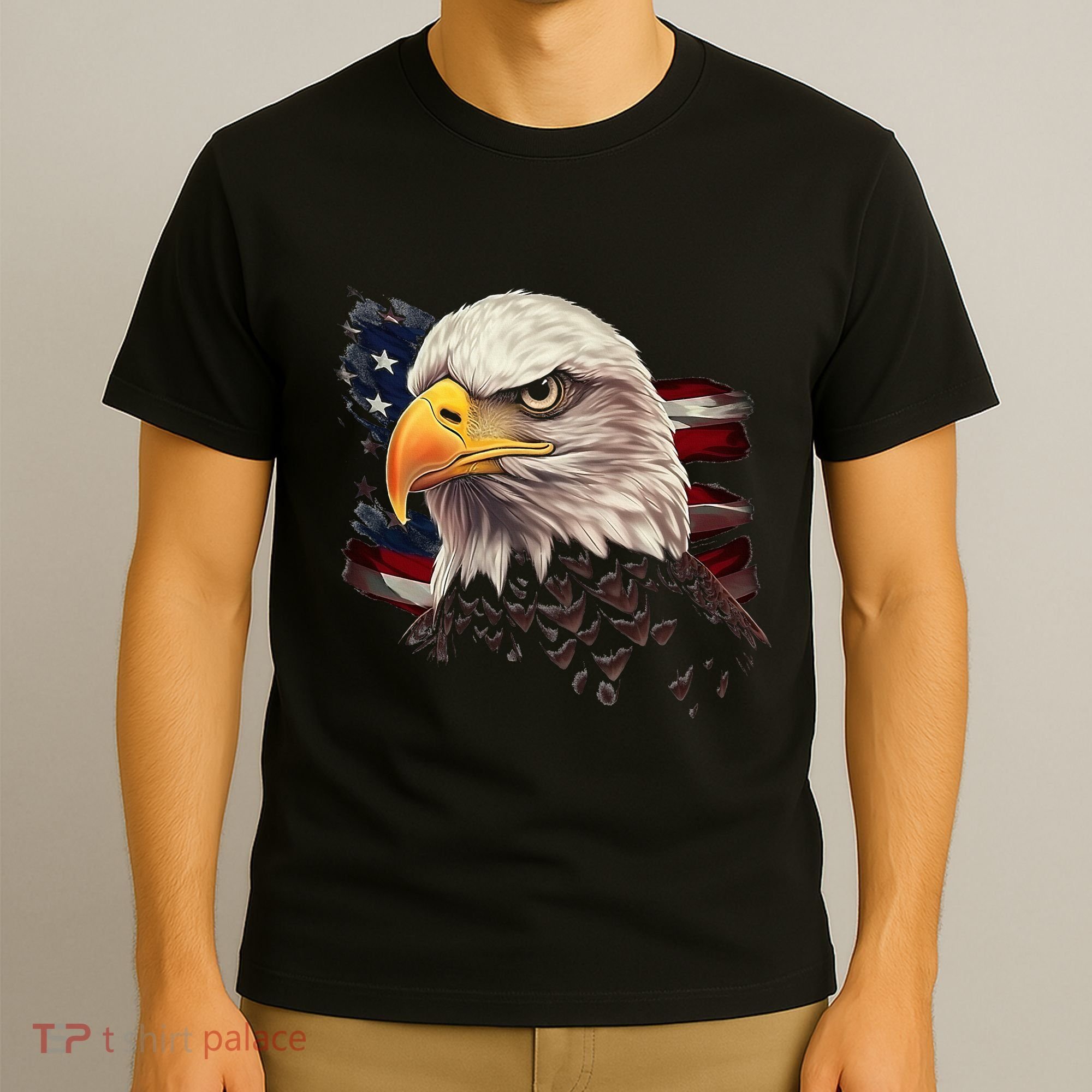 American Bald Eagle American Flag Usa Bald Eagle T-Shirt