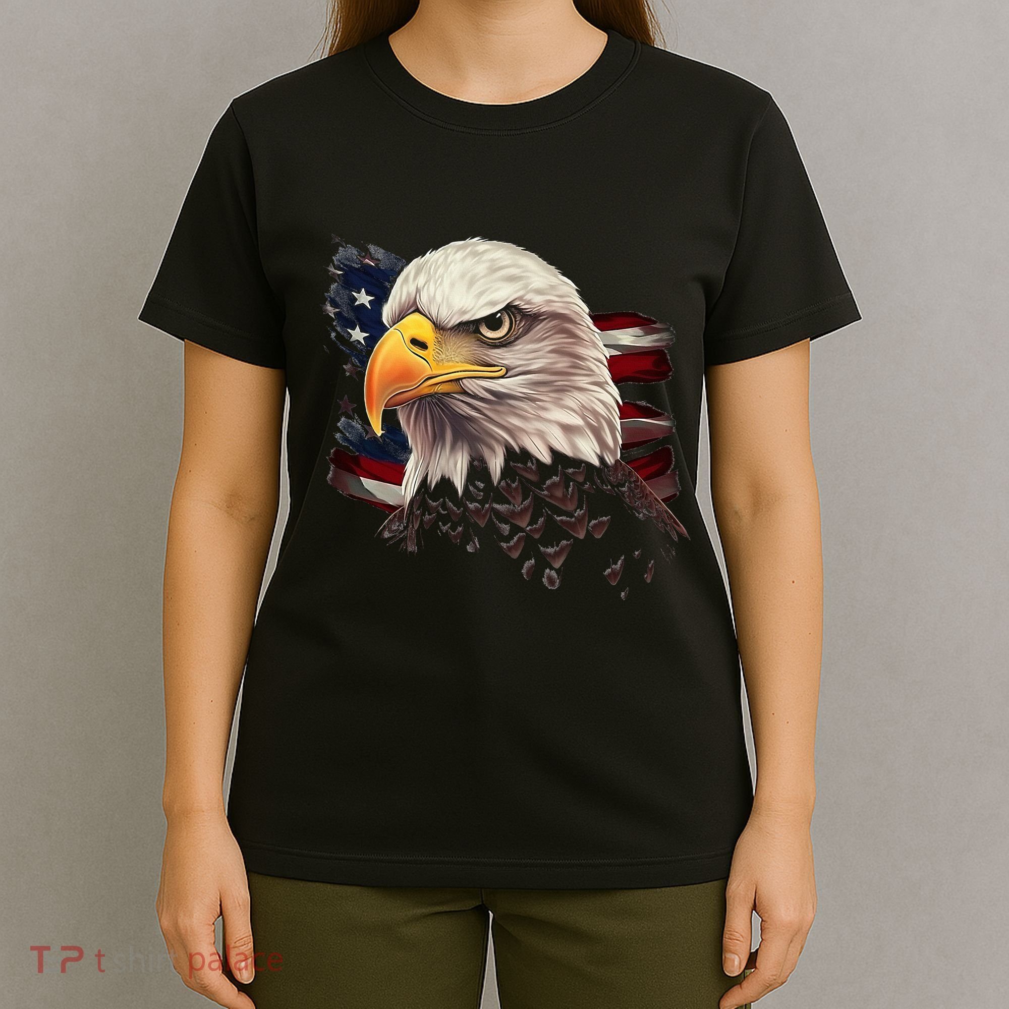 American Bald Eagle American Flag Usa Bald Eagle T-Shirt