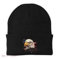 American Bald Eagle American Flag Usa Bald Eagle Beanie thumb 0