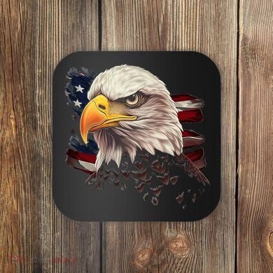 American Bald Eagle American Flag Usa Bald Eagle Coaster