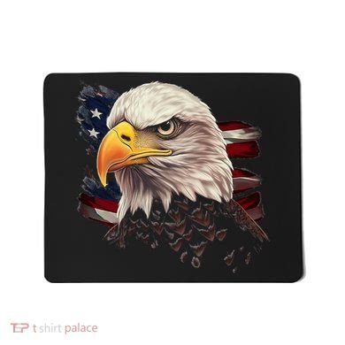 American Bald Eagle American Flag Usa Bald Eagle Mousepad