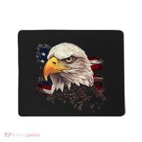 American Bald Eagle American Flag Usa Bald Eagle Mousepad thumb 0