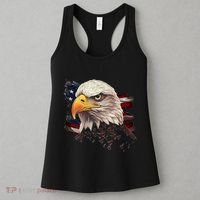 American Bald Eagle American Flag Usa Bald Eagle Women's Tank Top thumb 3