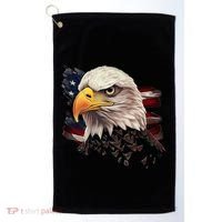 American Bald Eagle American Flag Usa Bald Eagle Golf Towel thumb 0