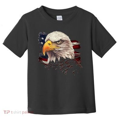 American Bald Eagle American Flag Usa Bald Eagle Toddler T-Shirt