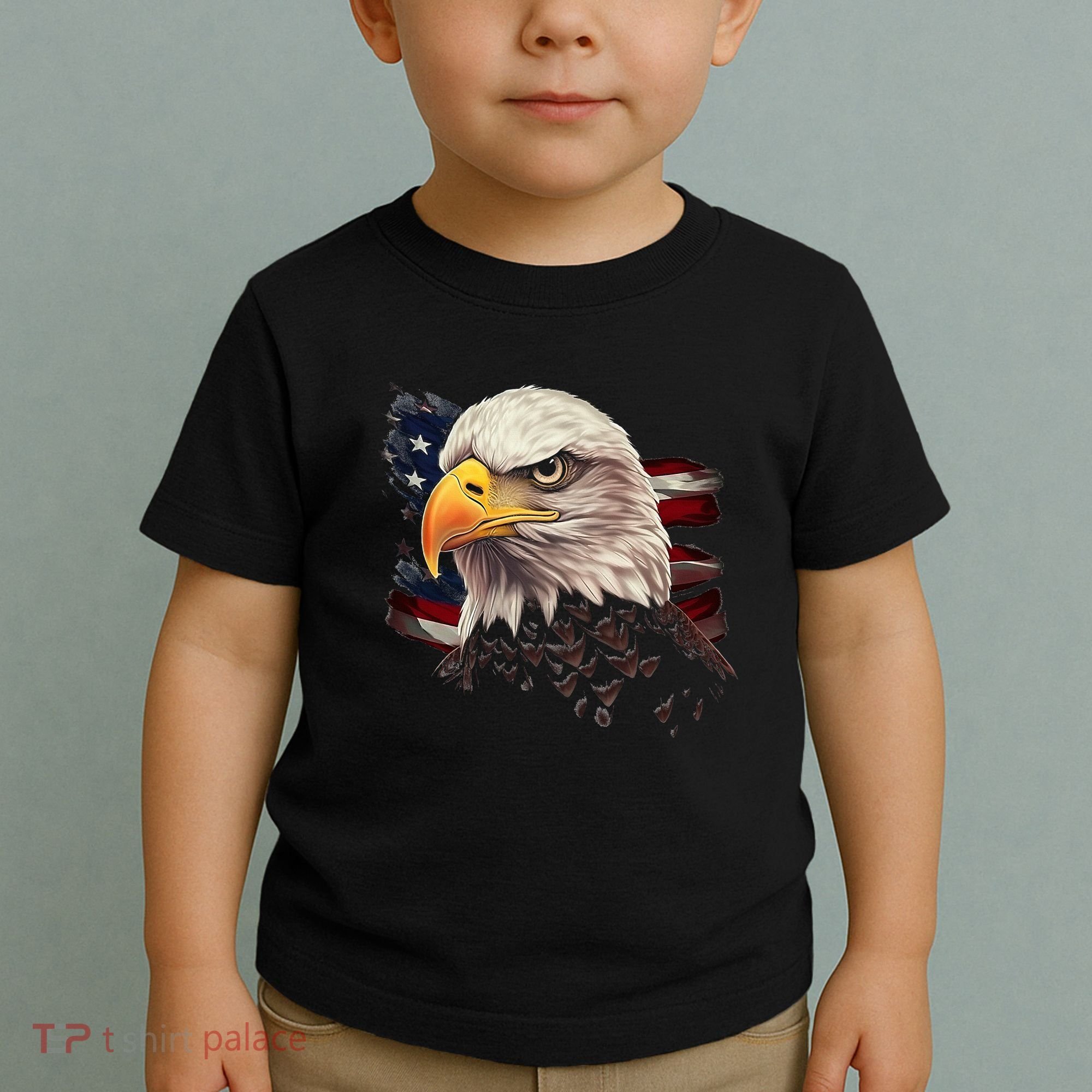 American Bald Eagle American Flag Usa Bald Eagle Toddler T-Shirt