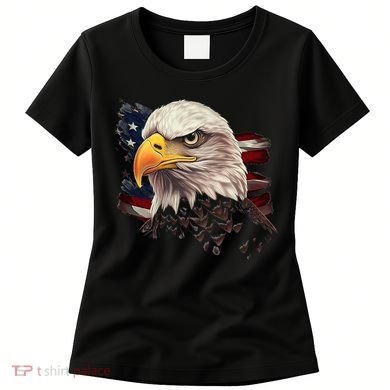 American Bald Eagle American Flag Usa Bald Eagle Women's T-Shirt