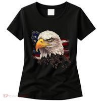 American Bald Eagle American Flag Usa Bald Eagle Women's T-Shirt thumb 0