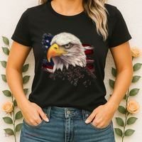 American Bald Eagle American Flag Usa Bald Eagle Women's T-Shirt thumb 2