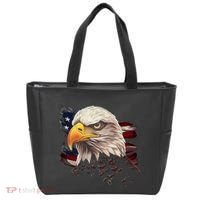 American Bald Eagle American Flag Usa Bald Eagle Tote Bag thumb 0