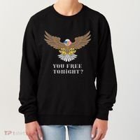 American Bald Eagle American Flag Patriotic You Free Tonight Great Gift Women's Sweatshirt thumb 0