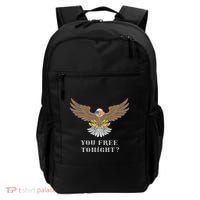 American Bald Eagle American Flag Patriotic You Free Tonight Great Gift Backpack thumb 0