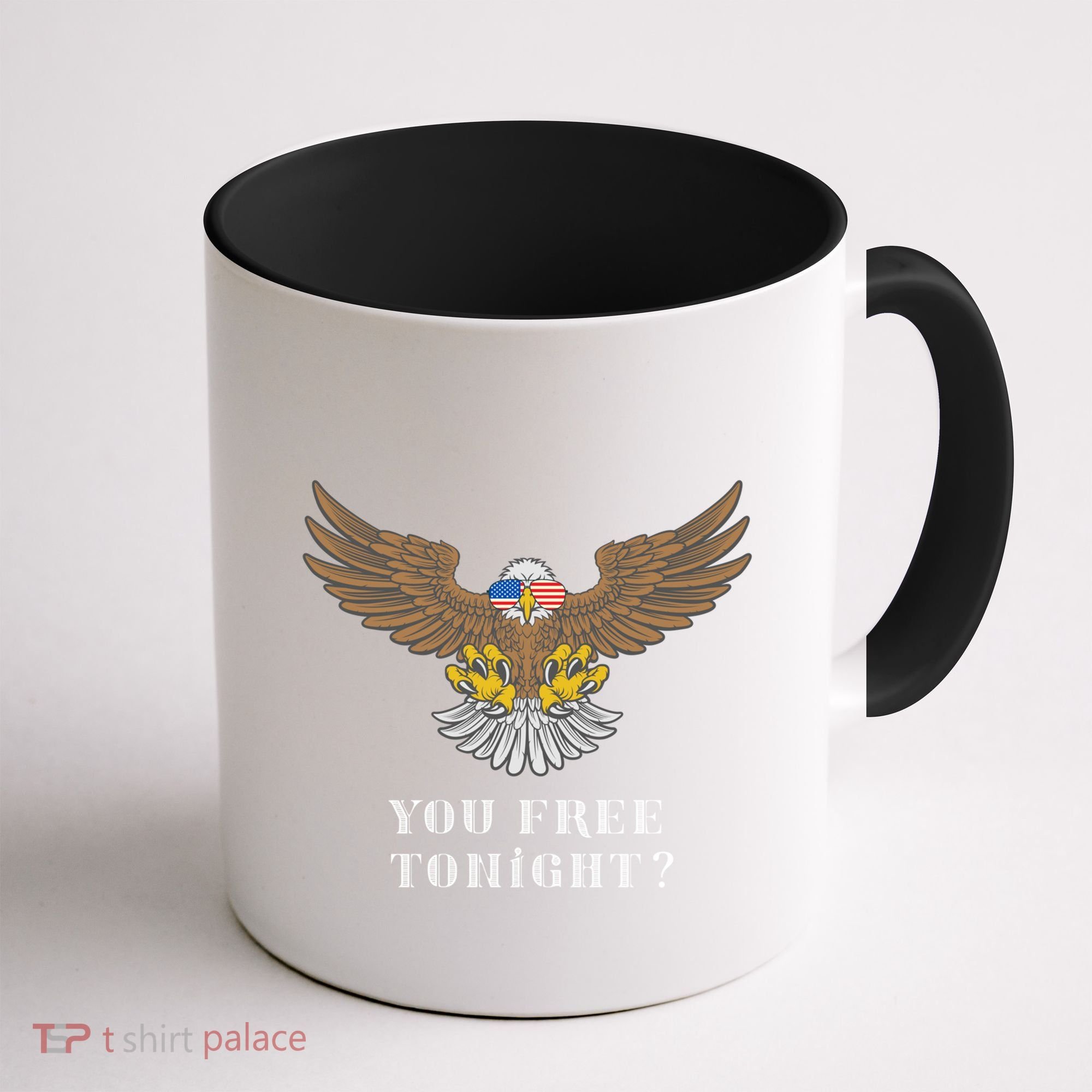 American Bald Eagle American Flag Patriotic You Free Tonight Great Gift Coffee Mug