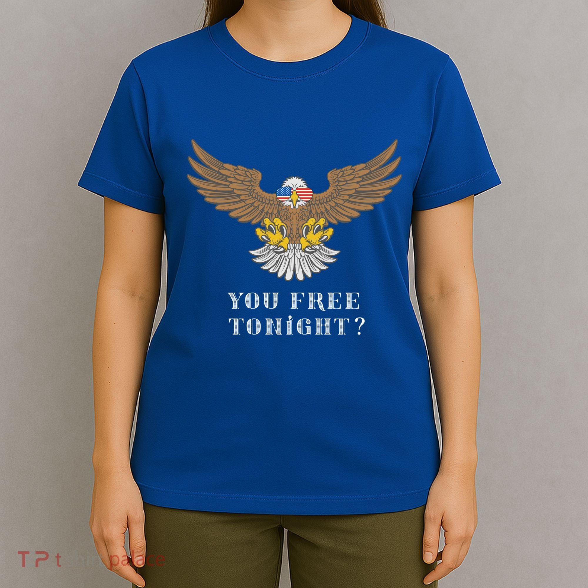 American Bald Eagle American Flag Patriotic You Free Tonight Great Gift T-Shirt