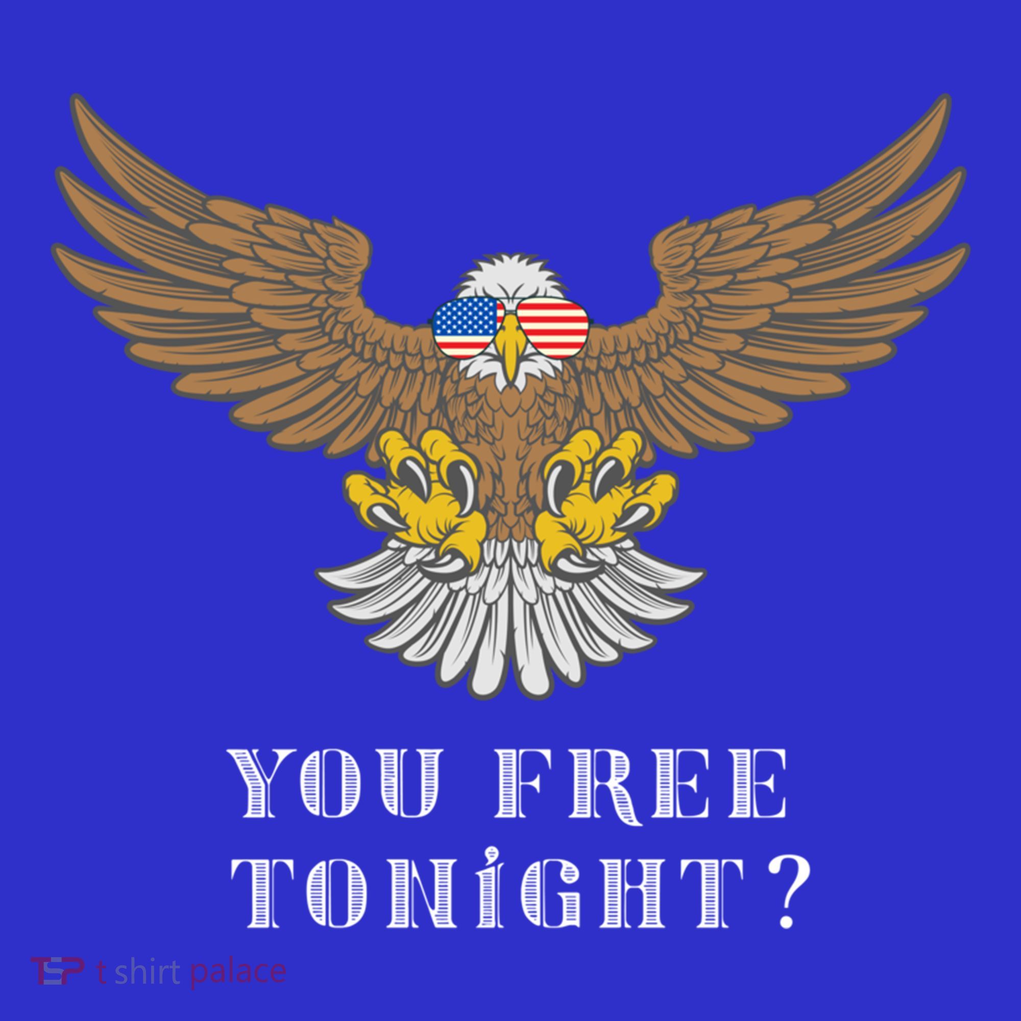 American Bald Eagle American Flag Patriotic You Free Tonight Great Gift Mousepad