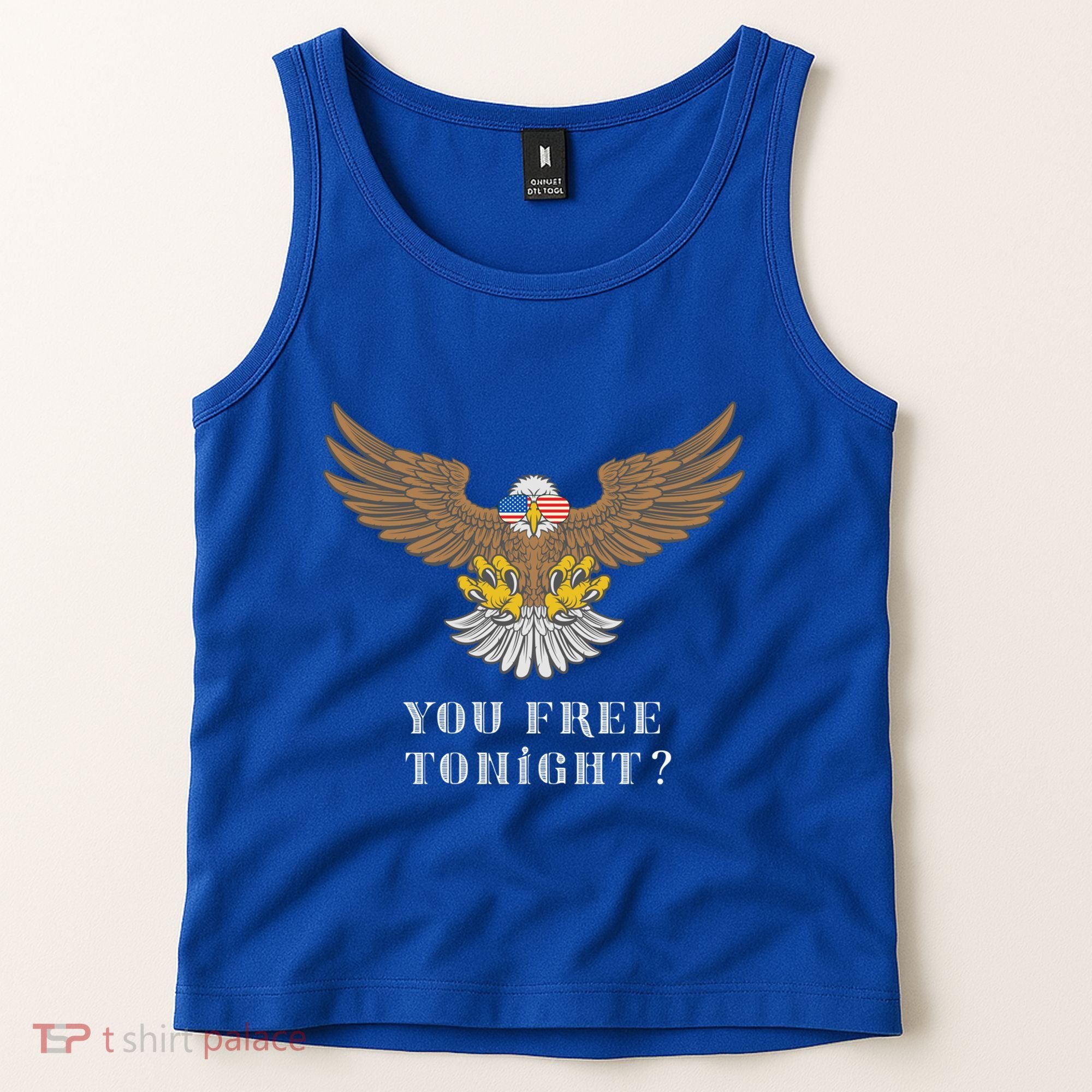 American Bald Eagle American Flag Patriotic You Free Tonight Great Gift Tank Top
