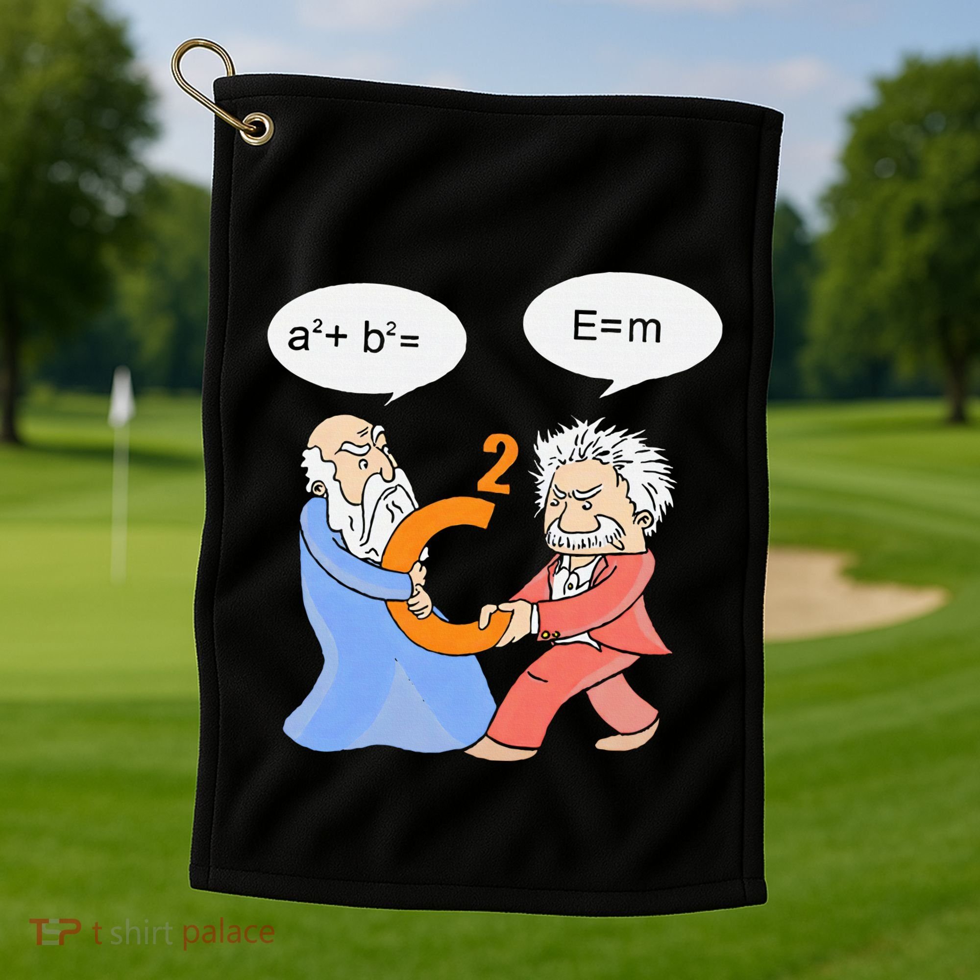 A2 B2 E Mc Funny Scientist Golf Towel