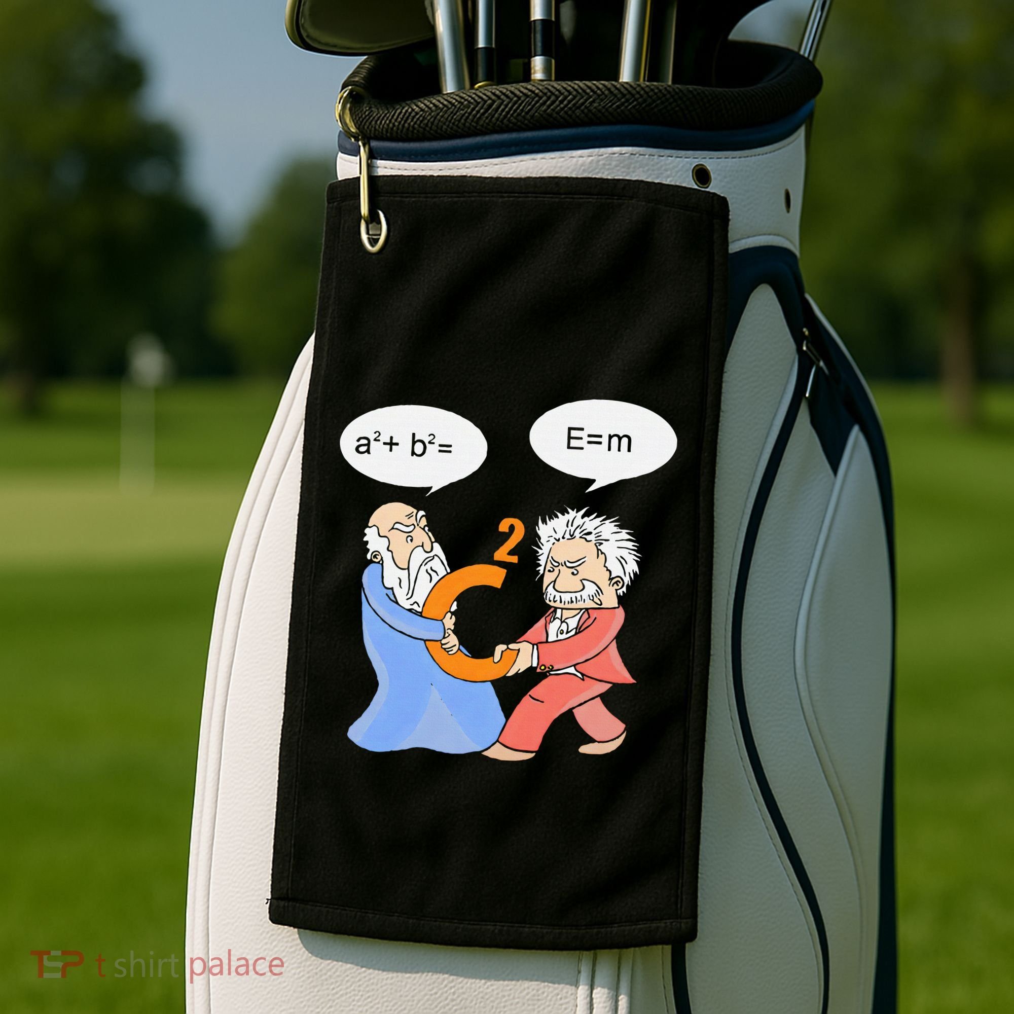 A2 B2 E Mc Funny Scientist Golf Towel