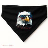American Bald Eagle Usa Flag Eagle Usa USA-Made Doggie Bandana thumb 0