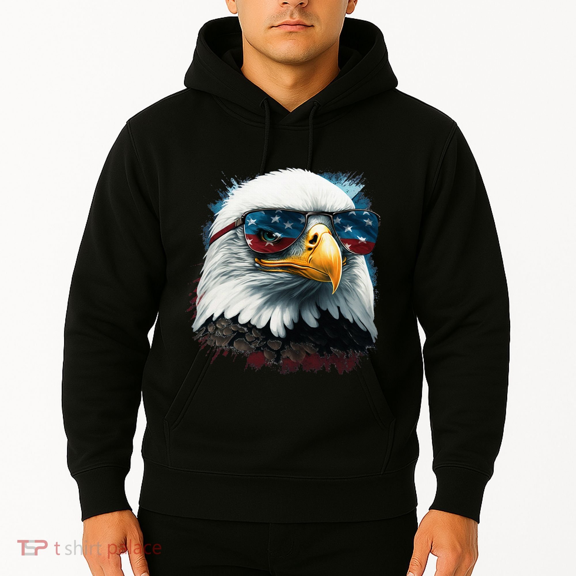 American Bald Eagle Usa Flag Eagle Usa Hoodie