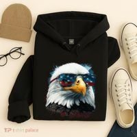 American Bald Eagle Usa Flag Eagle Usa Hoodie thumb 4