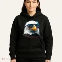 American Bald Eagle Usa Flag Eagle Usa Hoodie thumb 5