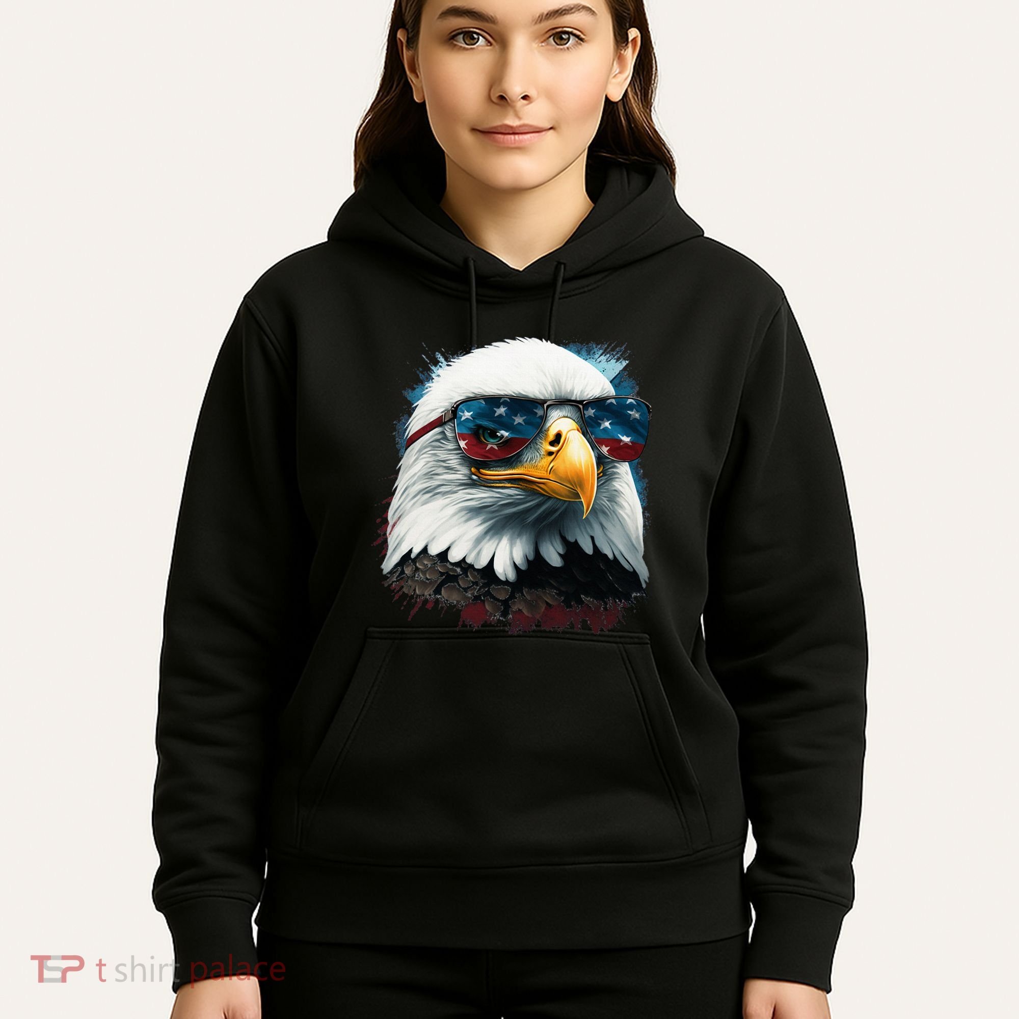 American Bald Eagle Usa Flag Eagle Usa Hoodie
