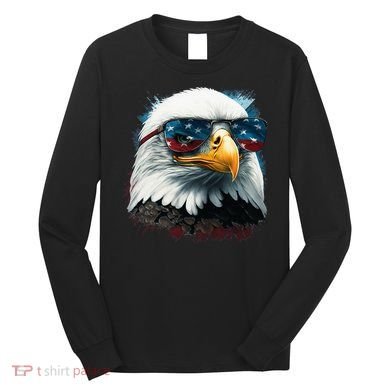 American Bald Eagle Usa Flag Eagle Usa Long Sleeve Shirt
