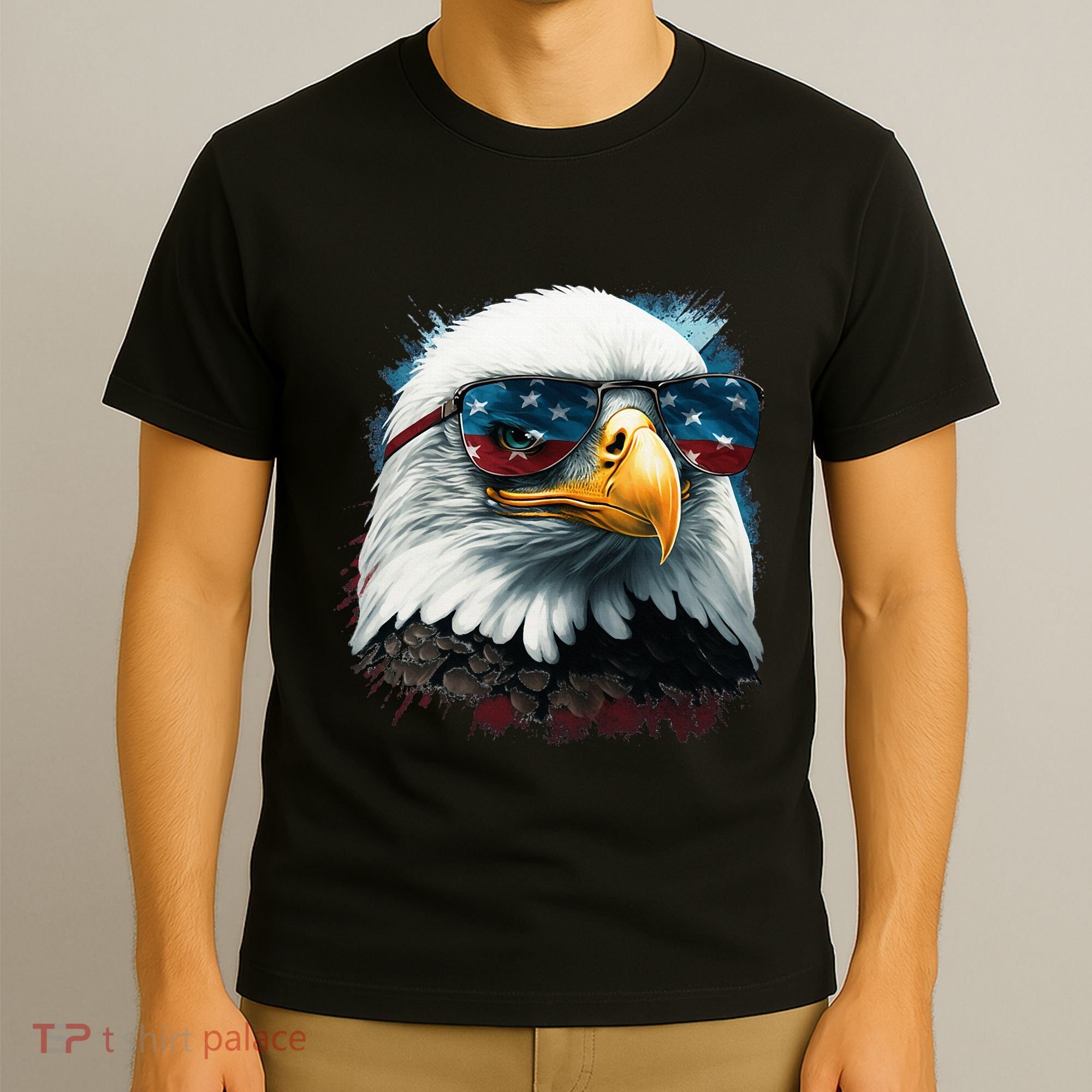 American Bald Eagle Usa Flag Eagle Usa T-Shirt