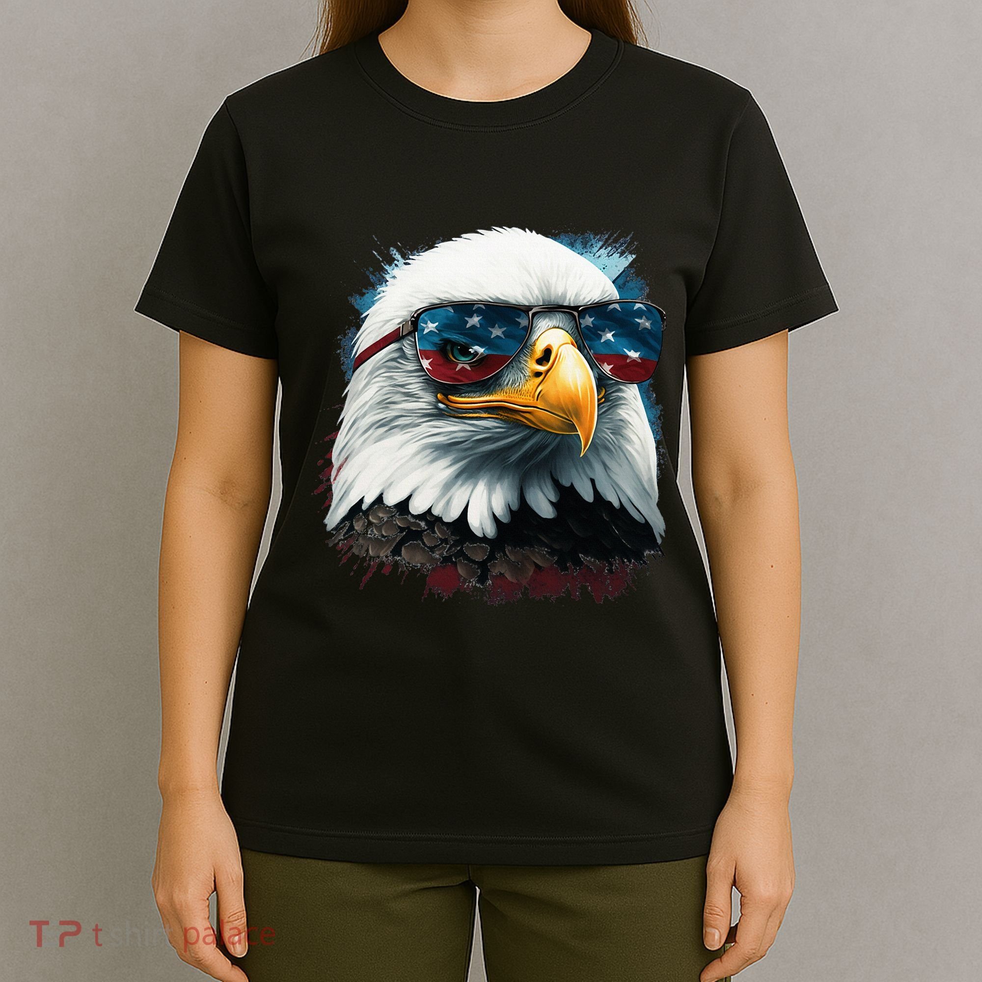 American Bald Eagle Usa Flag Eagle Usa T-Shirt