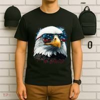 American Bald Eagle Usa Flag Eagle Usa T-Shirt thumb 6