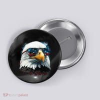 American Bald Eagle Usa Flag Eagle Usa Button thumb 0